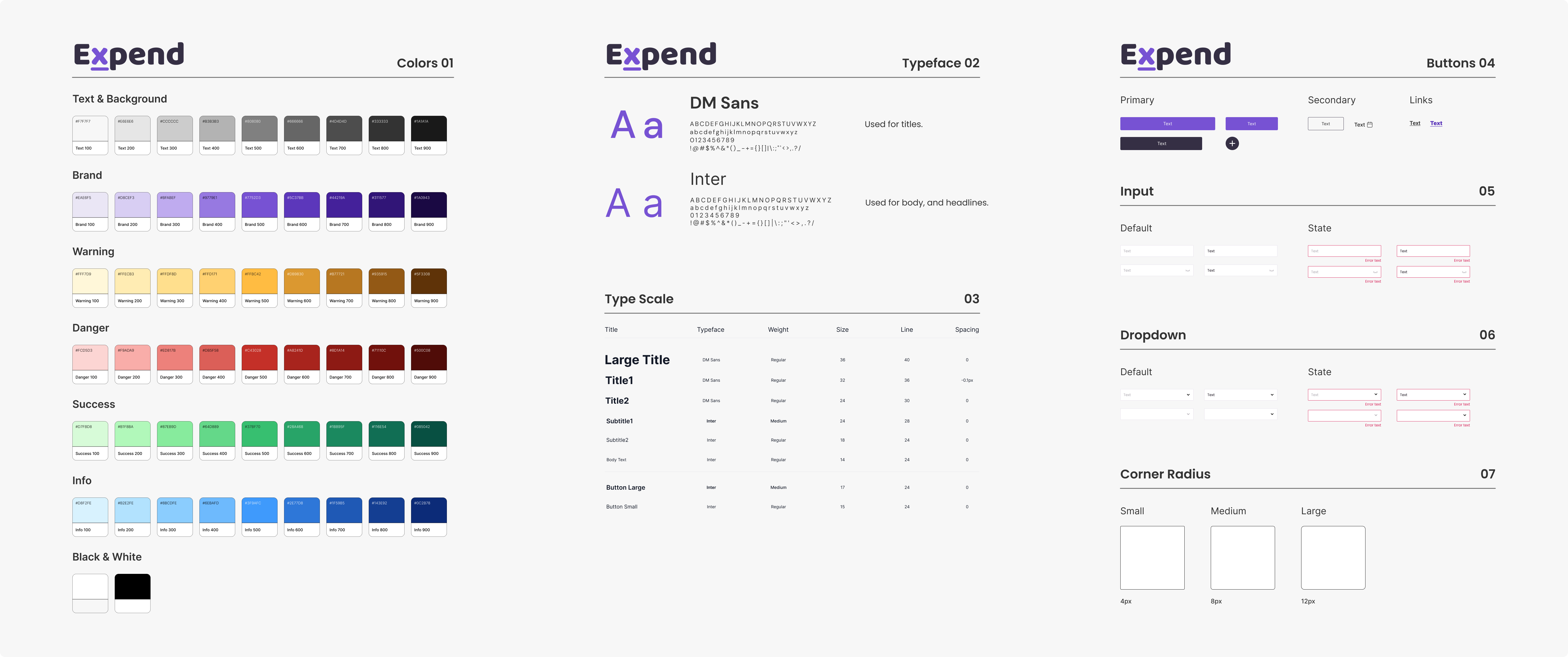 A design system for a finance mobile app